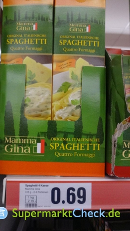 Foto von Mamma Gina / Netto Spaghetti Quattro Formaggi