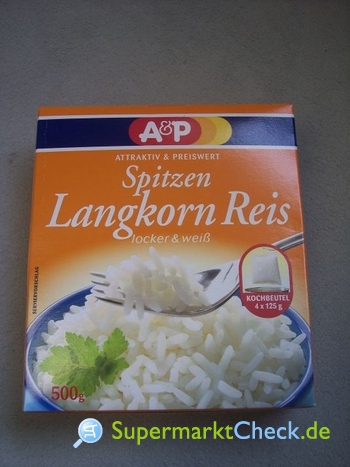 Foto von A&P Spitzen Langkorn Reis