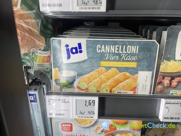 Foto von ja! Cannelloni Vier Käse