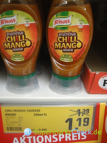 Foto von Knorr Fruchtige Chili Mango Sauce