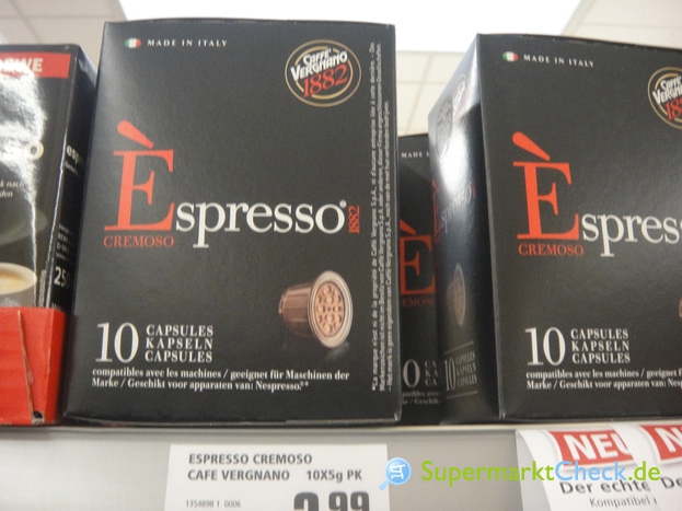 Foto von Cafe Vergnano Espresso Cremoso